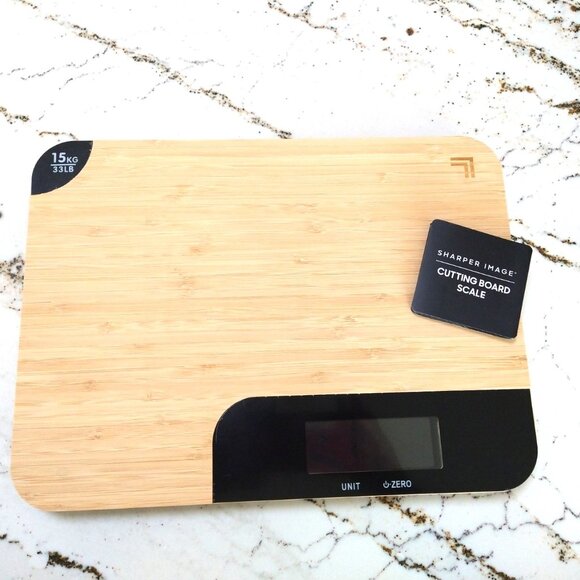 Sharper Image - Bamboo Cutting Board Scale - New - Picture 3 of 4